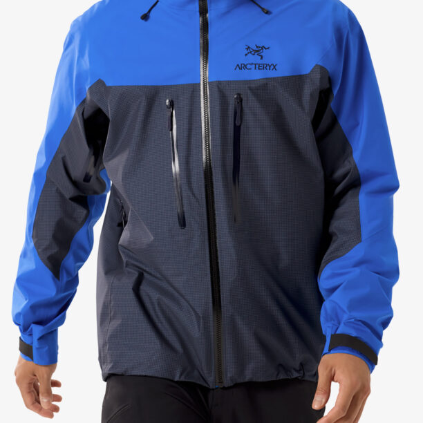 Geaca impermeabila Arcteryx Alpha Jacket - black sapphire/light vitality