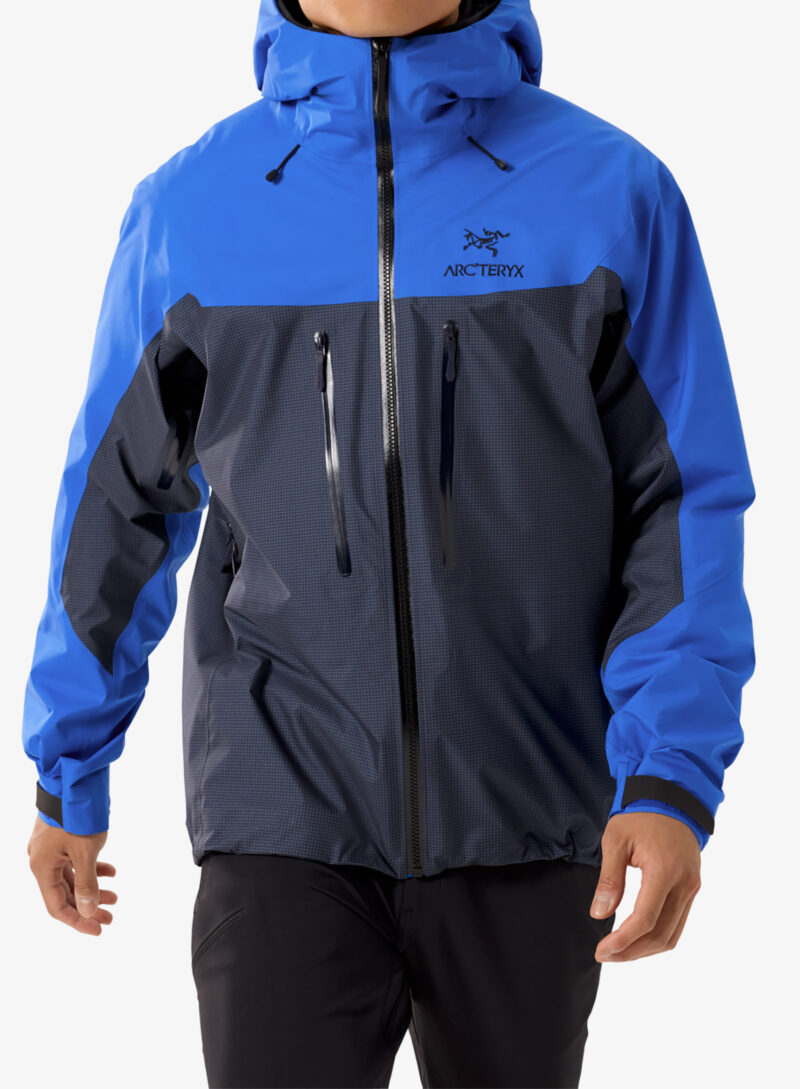 Geaca impermeabila Arcteryx Alpha Jacket - black sapphire/light vitality