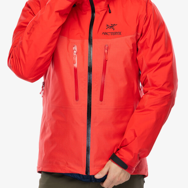 Original Geaca impermeabila Arcteryx Alpha Jacket - light tanager