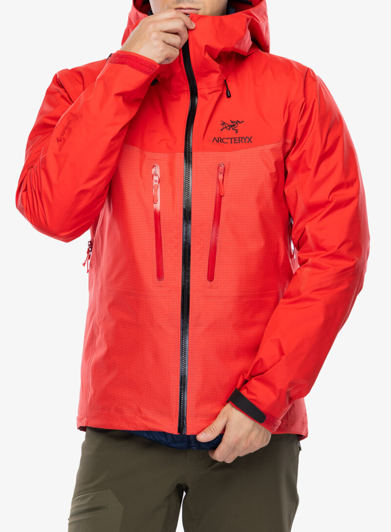 Original Geaca impermeabila Arcteryx Alpha Jacket - light tanager