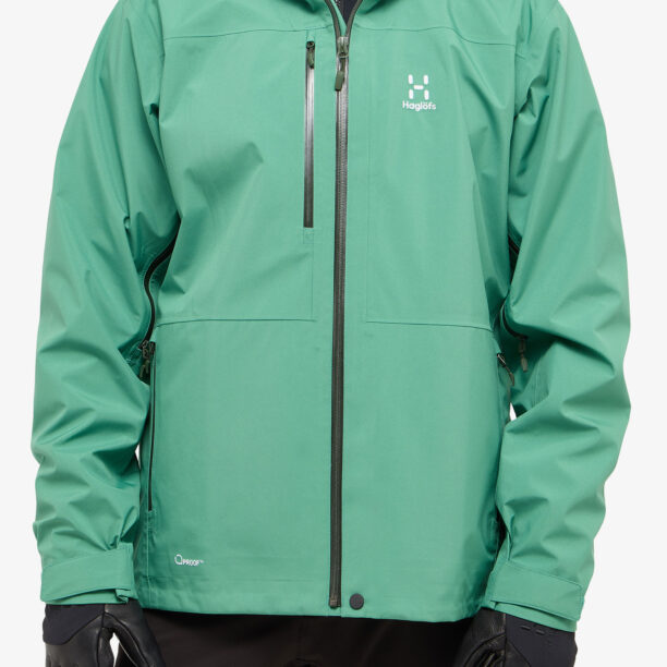 Geaca impermeabila Haglofs Front Proof Jacket - dk jelly green