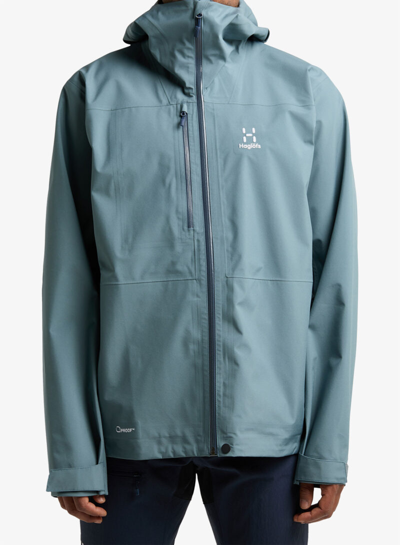 Geaca impermeabila Haglofs Front Proof Jacket - steel blue