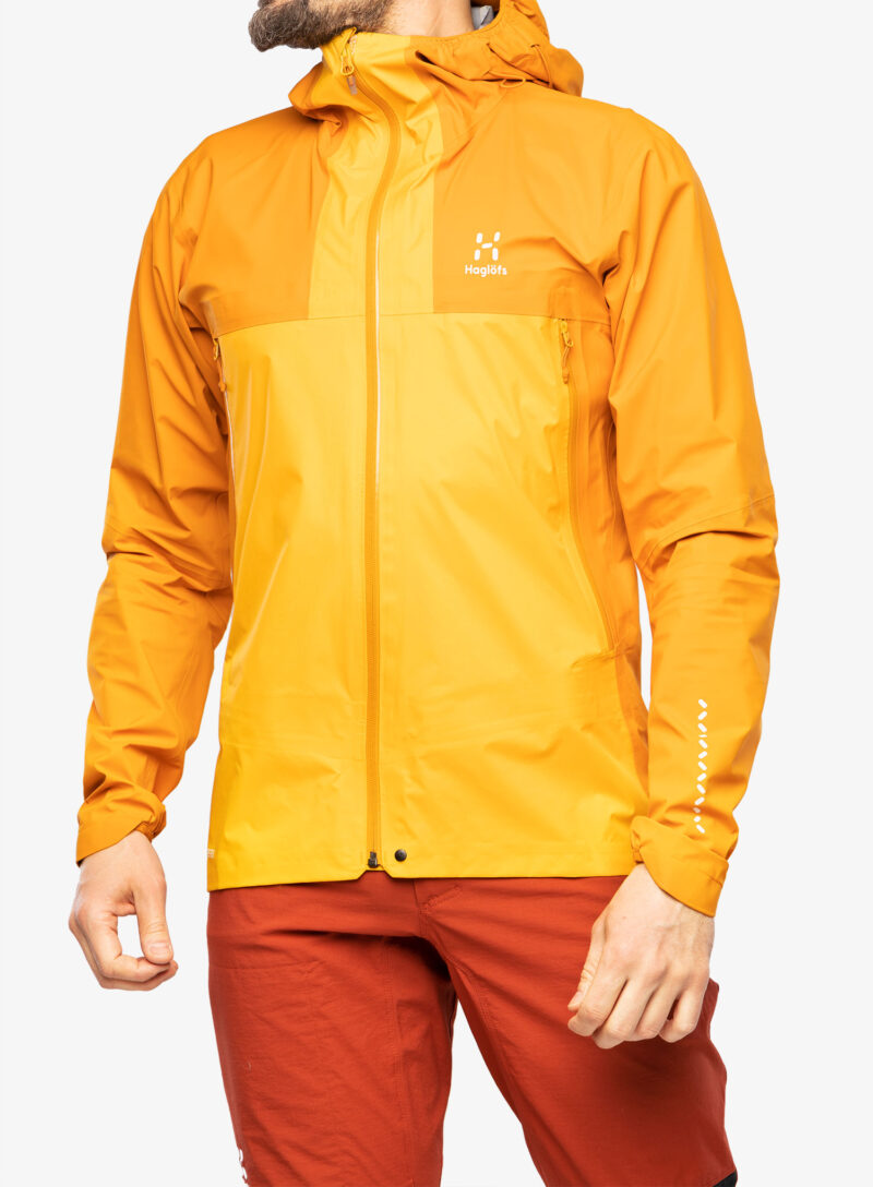 Geaca impermeabila Haglofs L.I.M GTX Active Jacket - desert yellow/sunny yellow