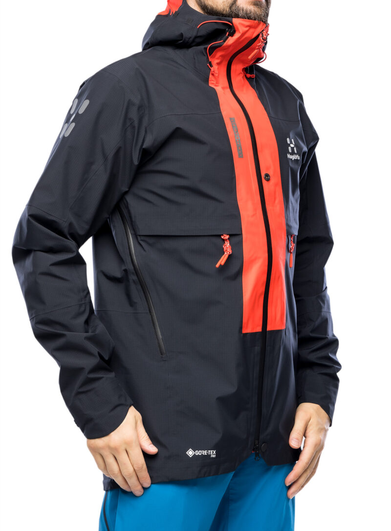 Geaca impermeabila Haglofs L.I.M ZT Trek GTX Pro Jacket - true black/zenith red