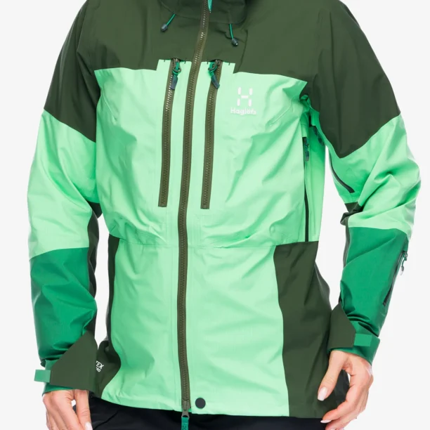 Geaca impermeabila Haglofs Spitz GTX PRO Jacket - mint stone/seaweed green