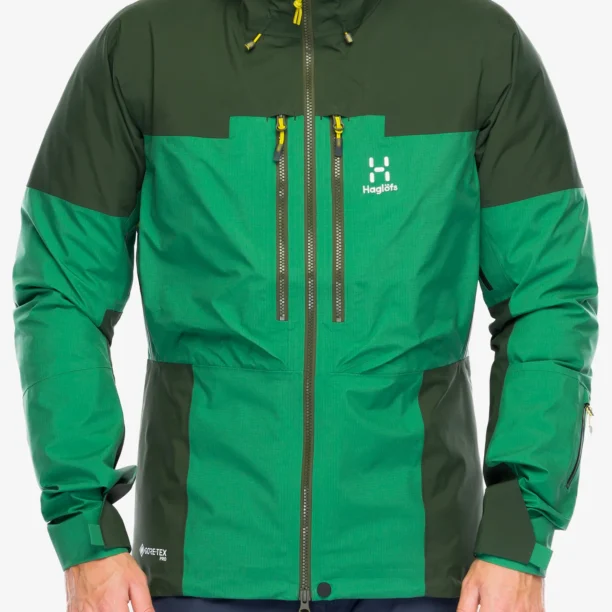 Geaca impermeabila Haglofs Spitz GTX Pro Jacket - seaweed green/dk jelly green