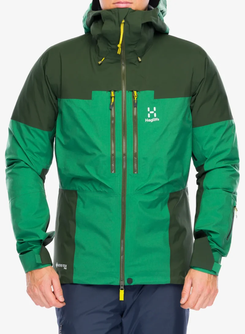 Geaca impermeabila Haglofs Spitz GTX Pro Jacket - seaweed green/dk jelly green