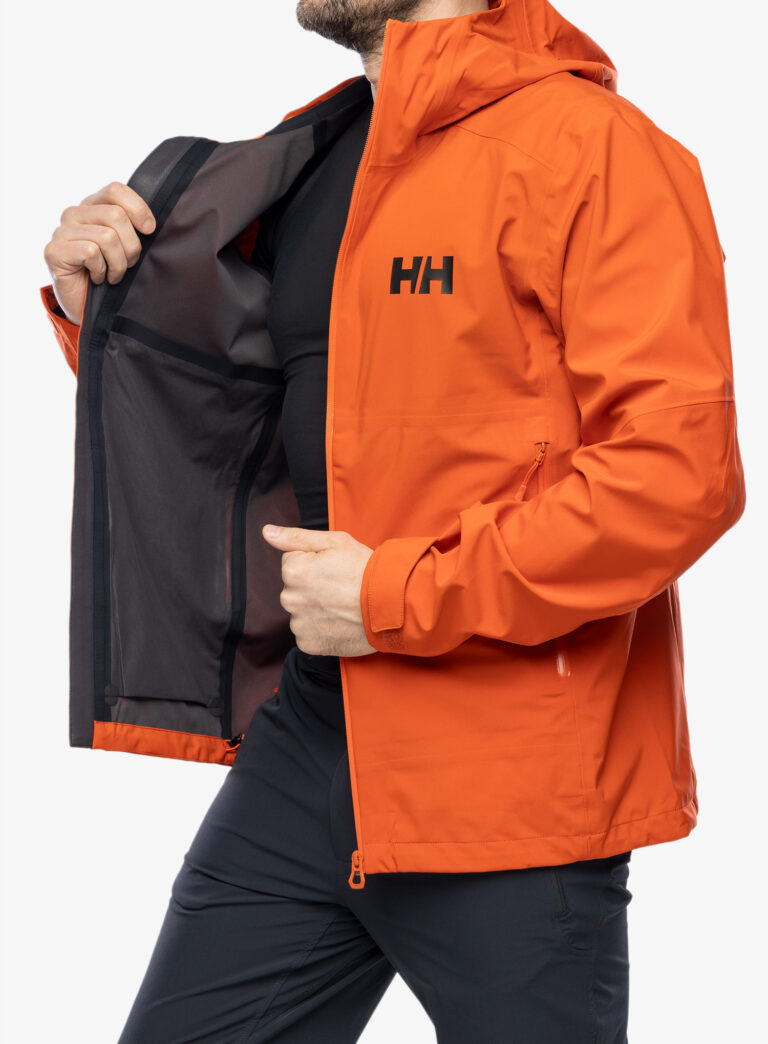 Geaca impermeabila Helly Hansen Verglas 3L Shell Jacket - patrol orange - imagine 6