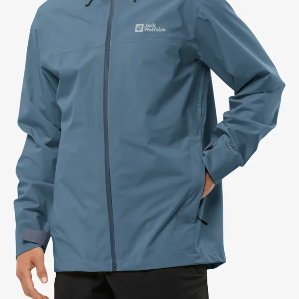 Geaca impermeabila Jack Wolfskin Highest Peak 3L Jacket - nature blue