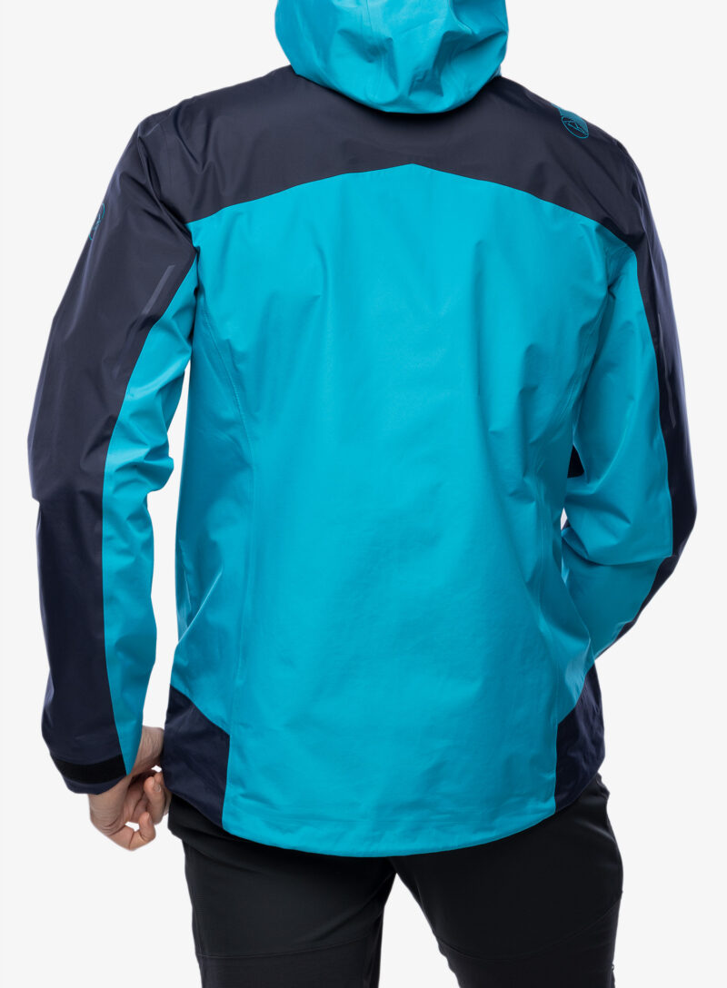 Geaca impermeabila La Sportiva Discover Shell Jacket - deep sea/tropic blue preţ