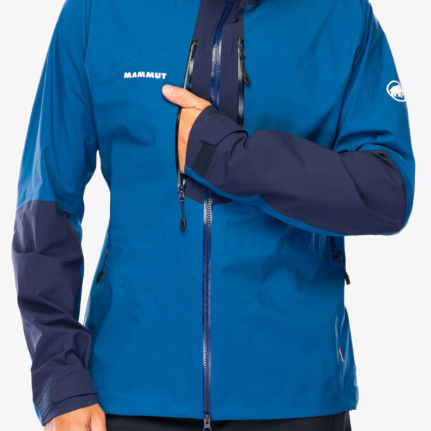 Geaca impermeabila Mammut Taiss HS Hooded Jacket - deep ice/marine