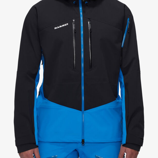 Geaca impermeabila Mammut Taiss Pro HS Hooded Jacket - glacier blue/black