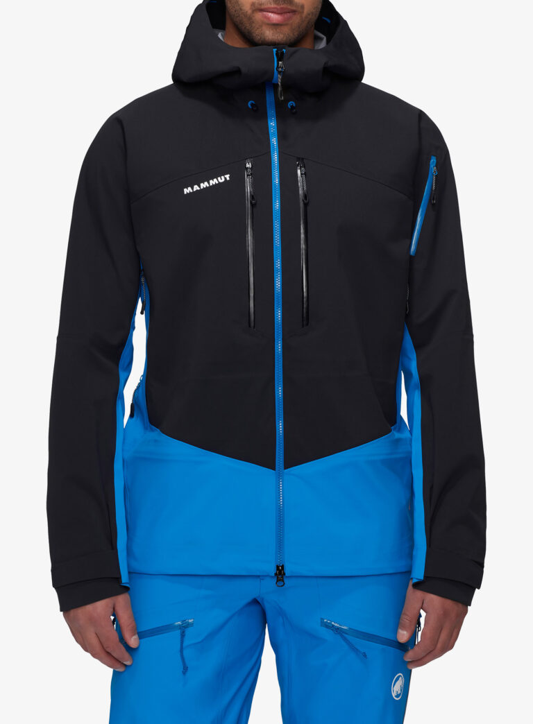 Geaca impermeabila Mammut Taiss Pro HS Hooded Jacket - glacier blue/black