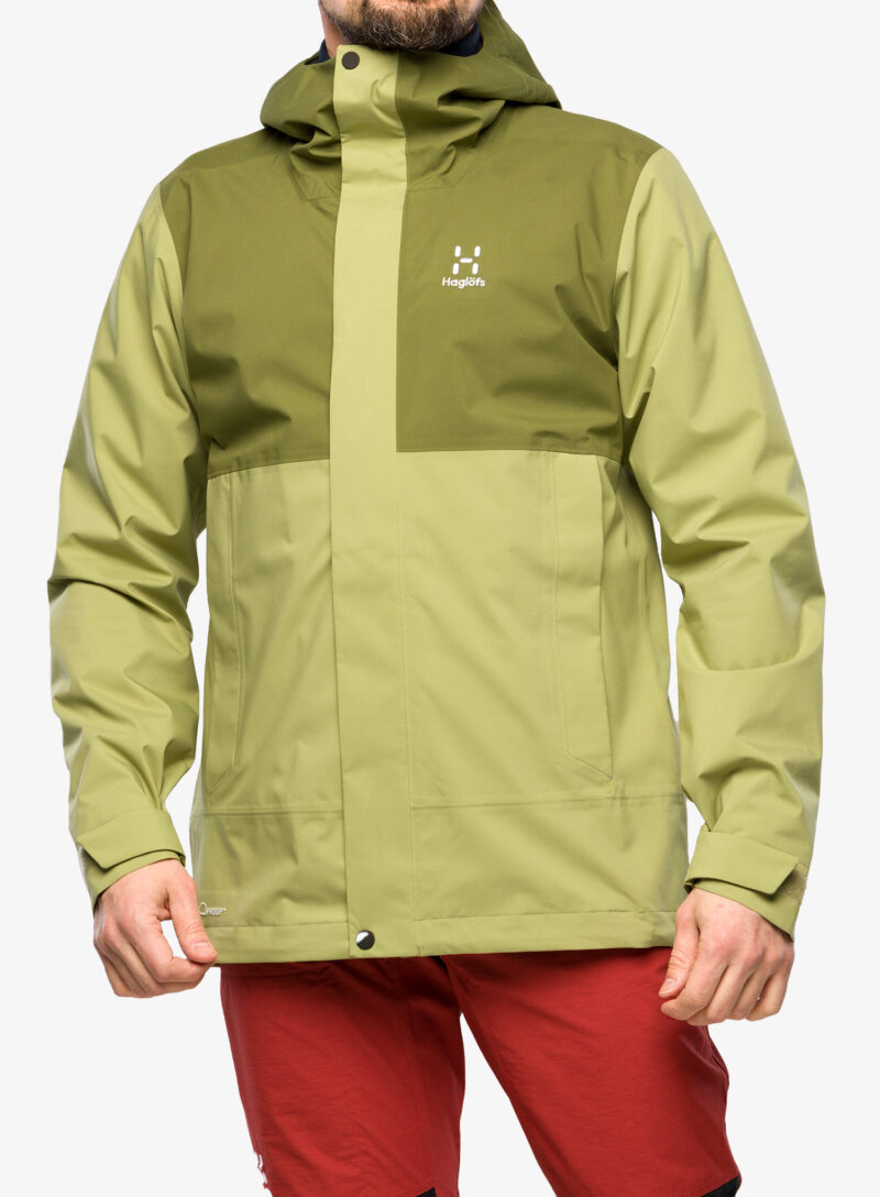 Geaca impermeabila barbati Haglofs Koyal Proof Jacket - thyme green/olive green