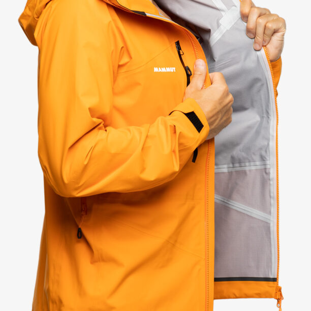 Preţ Geaca impermeabila barbati Mammut Taiss HS Hooded Jacket - dark tangerine