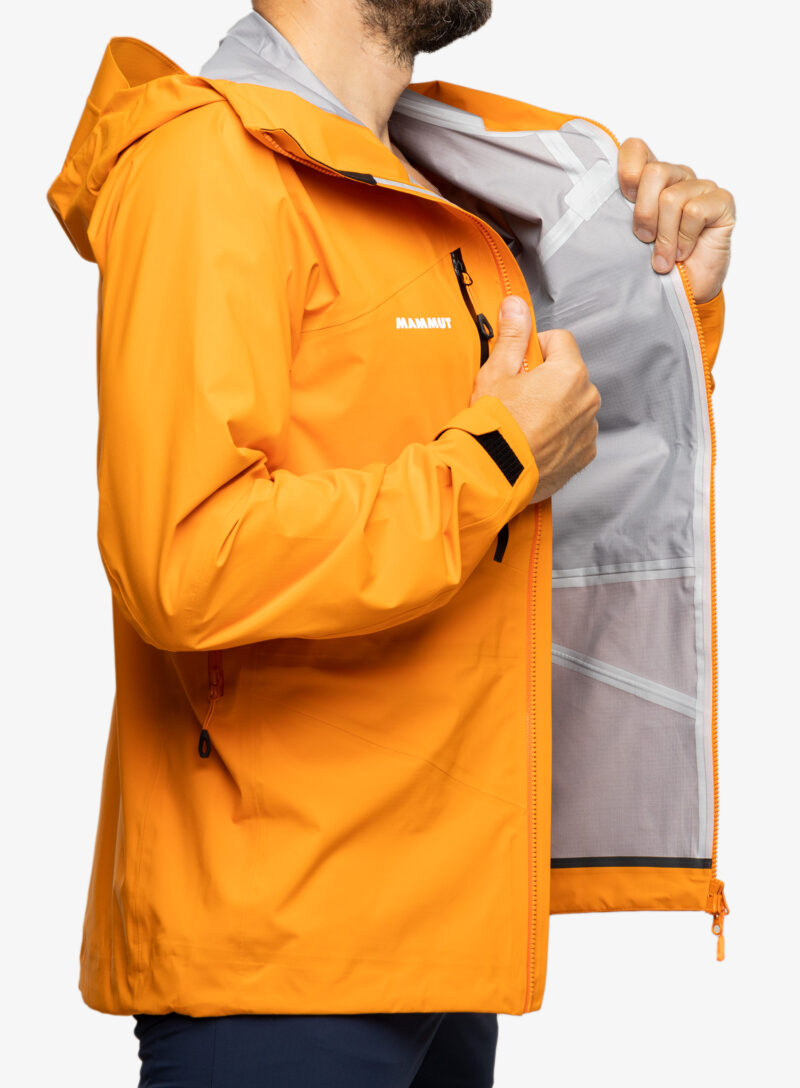 Preţ Geaca impermeabila barbati Mammut Taiss HS Hooded Jacket - dark tangerine