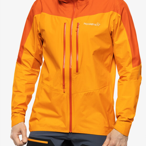 Cumpăra Geaca impermeabila barbati Norrona Falketind Gore-Tex Paclite Jacket - arednalin/orange popsicle