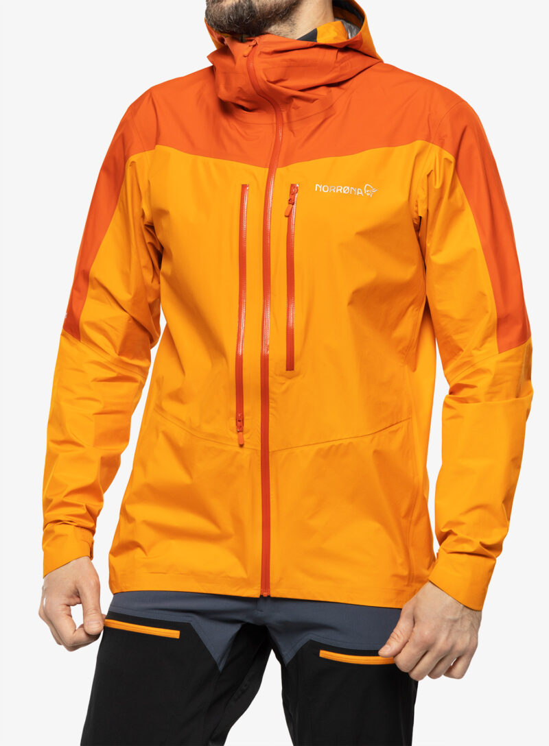 Cumpăra Geaca impermeabila barbati Norrona Falketind Gore-Tex Paclite Jacket - arednalin/orange popsicle