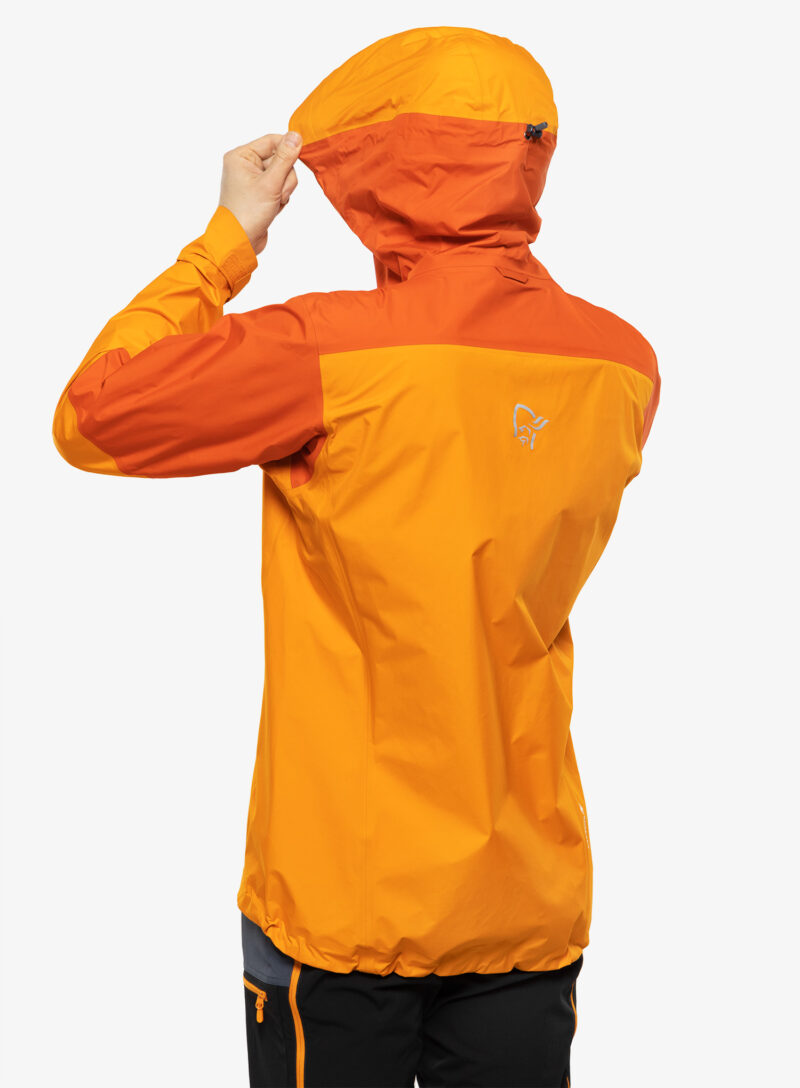 Original Geaca impermeabila barbati Norrona Falketind Gore-Tex Paclite Jacket - arednalin/orange popsicle