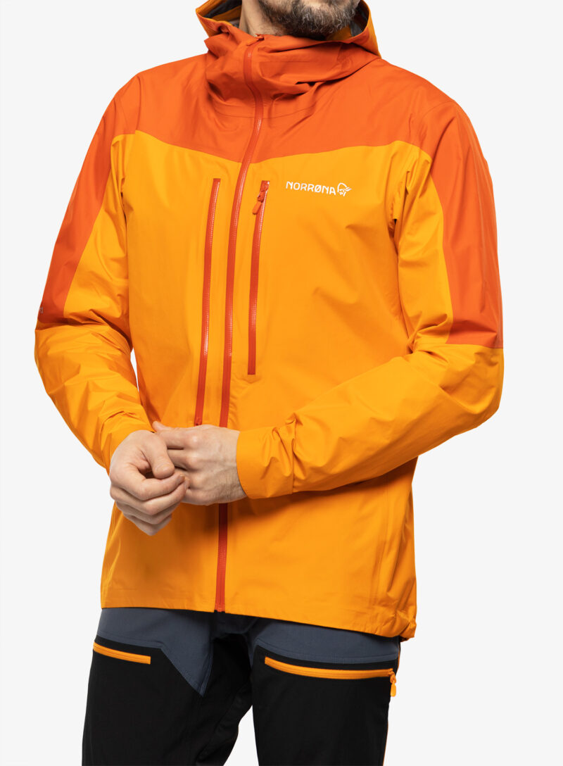 Geaca impermeabila barbati Norrona Falketind Gore-Tex Paclite Jacket - arednalin/orange popsicle