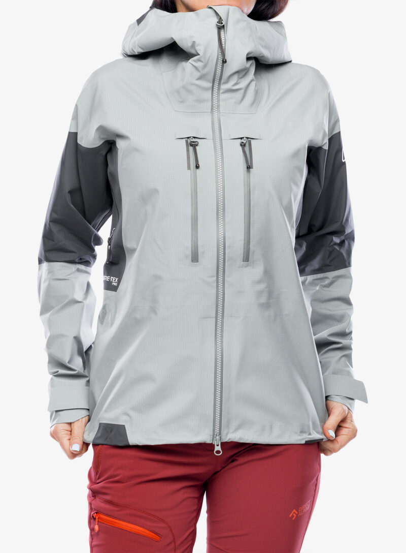 Geaca impermeabila femei Berghaus MTN Guide Alpine Pro Jacket - monument/grey pinstripe