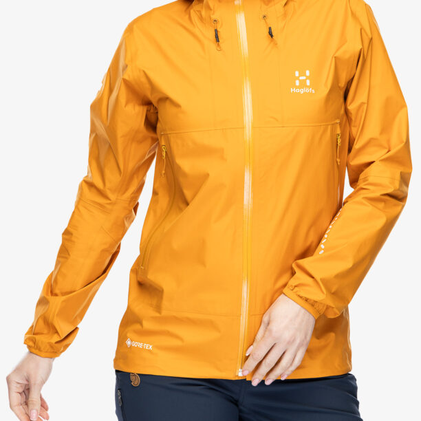 Geaca impermeabila femei Haglofs L.I.M GTX Jacket - desert yellow