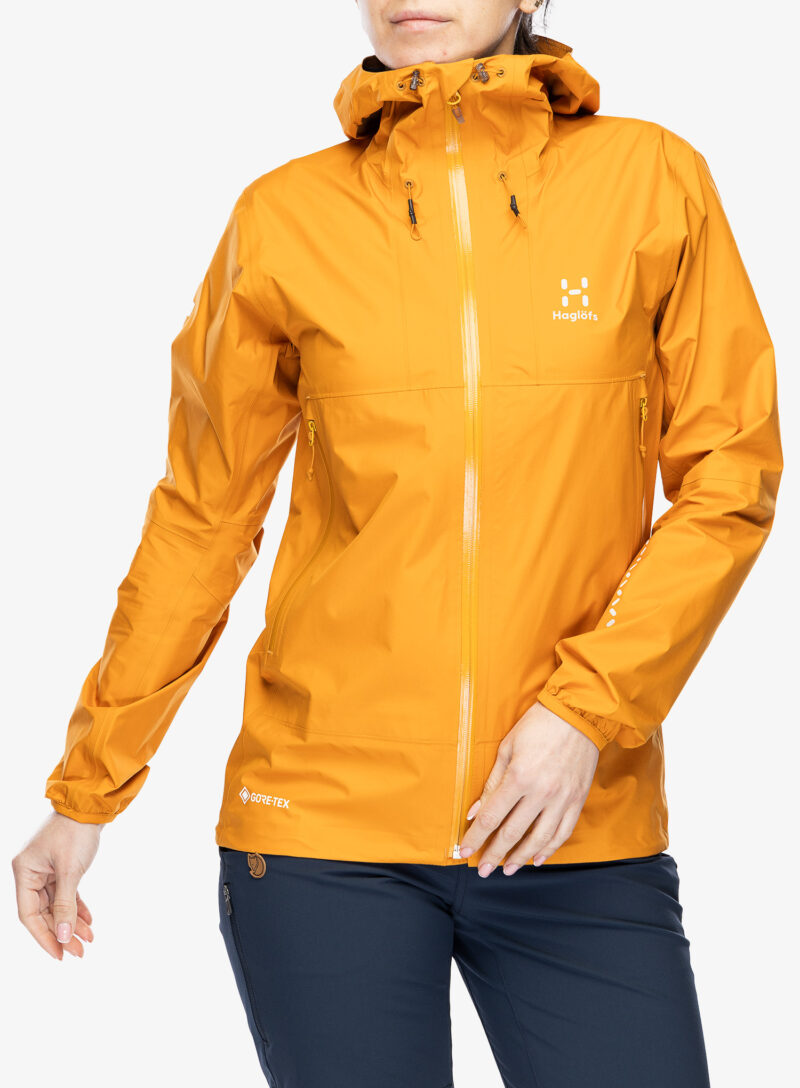 Geaca impermeabila femei Haglofs L.I.M GTX Jacket - desert yellow