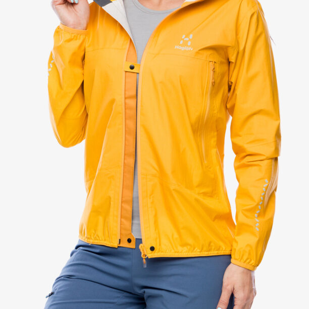 Cumpăra Geaca impermeabila femei Haglofs L.I.M. Proof Jacket - sunny yellow/desert yellow