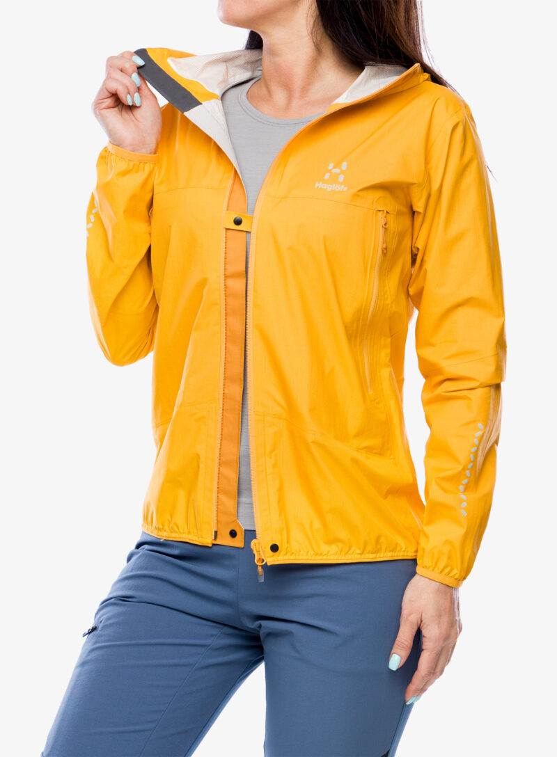 Cumpăra Geaca impermeabila femei Haglofs L.I.M. Proof Jacket - sunny yellow/desert yellow