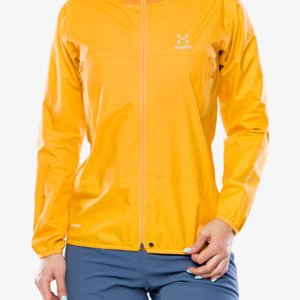 Geaca impermeabila femei Haglofs L.I.M. Proof Jacket - sunny yellow/desert yellow