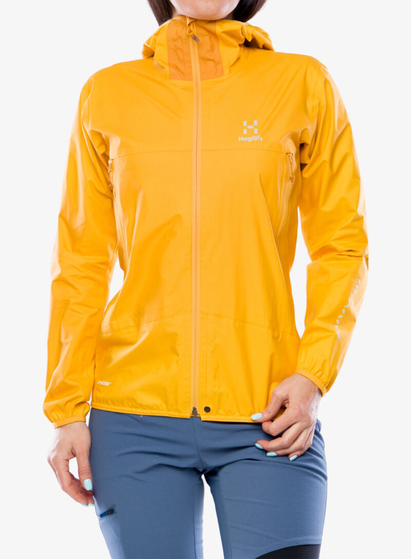 Geaca impermeabila femei Haglofs L.I.M. Proof Jacket - sunny yellow/desert yellow