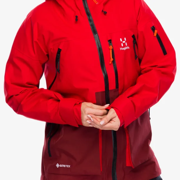 Cumpăra Geaca impermeabila femei Haglofs Vassi GTX Jacket - bright red/carmine red