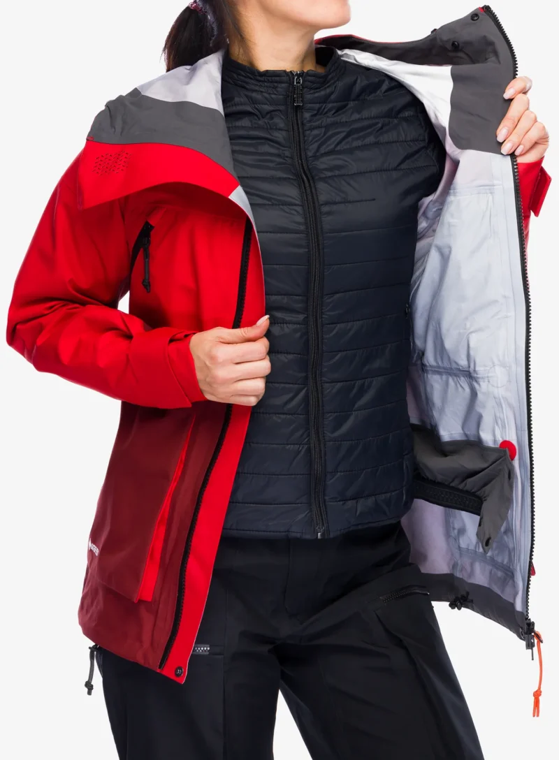 Original Geaca impermeabila femei Haglofs Vassi GTX Jacket - bright red/carmine red