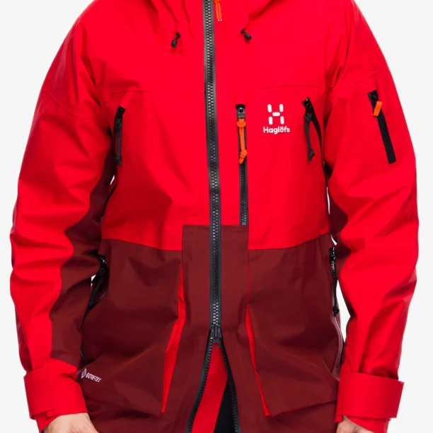 Geaca impermeabila femei Haglofs Vassi GTX Jacket - bright red/carmine red