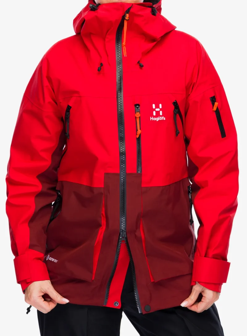 Geaca impermeabila femei Haglofs Vassi GTX Jacket - bright red/carmine red