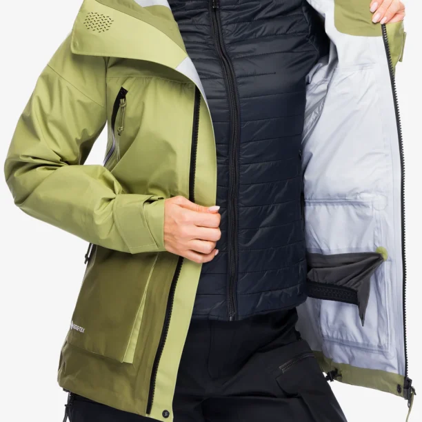 Preţ Geaca impermeabila femei Haglofs Vassi GTX Jacket - thyme green/olive green