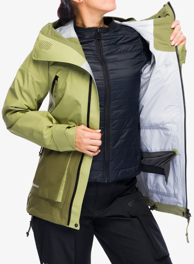 Preţ Geaca impermeabila femei Haglofs Vassi GTX Jacket - thyme green/olive green