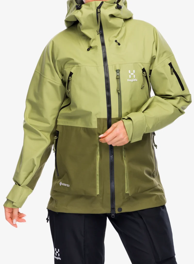 Geaca impermeabila femei Haglofs Vassi GTX Jacket - thyme green/olive green