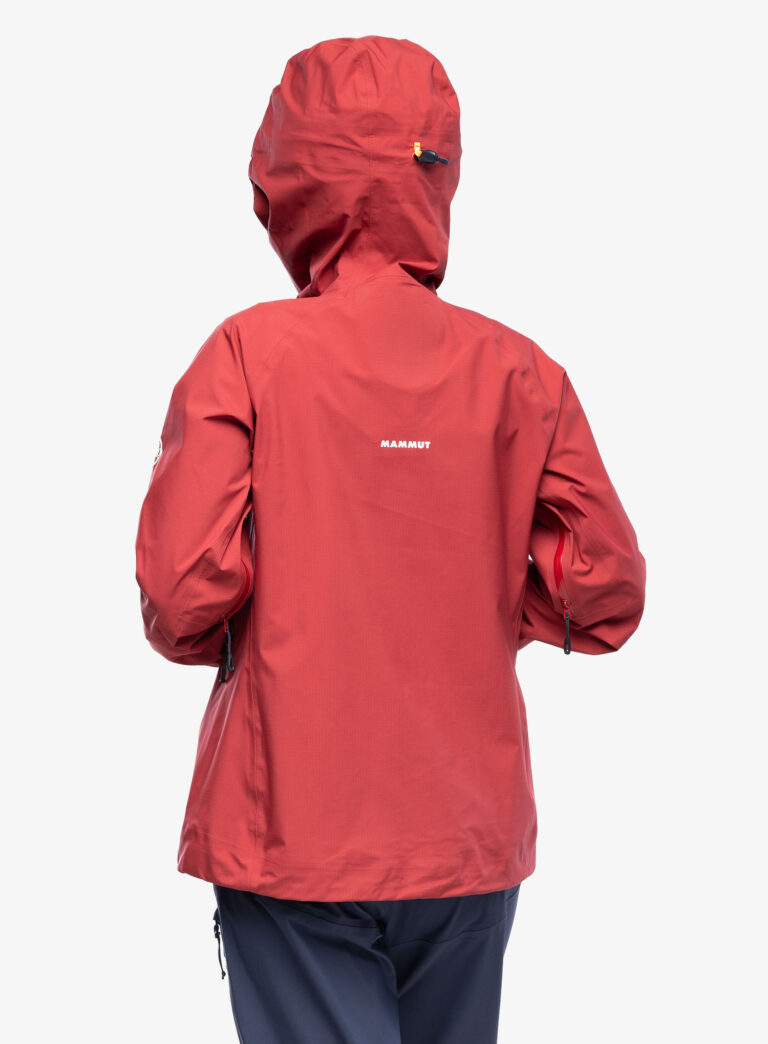 Geaca impermeabila femei Mammut Taiss HS Hooded Jacket - blood red preţ