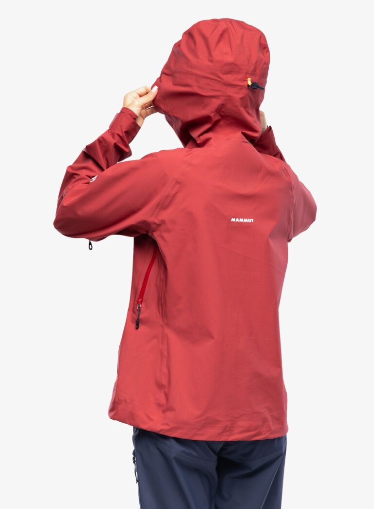 Geaca impermeabila femei Mammut Taiss HS Hooded Jacket - blood red - imagine 6