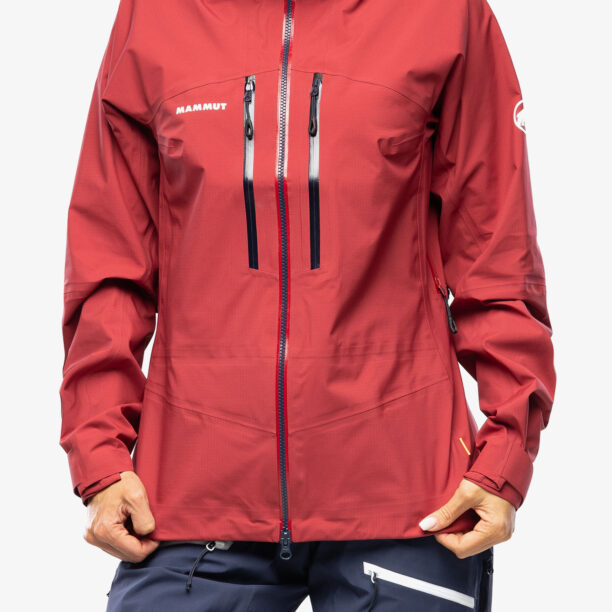 Geaca impermeabila femei Mammut Taiss HS Hooded Jacket - blood red