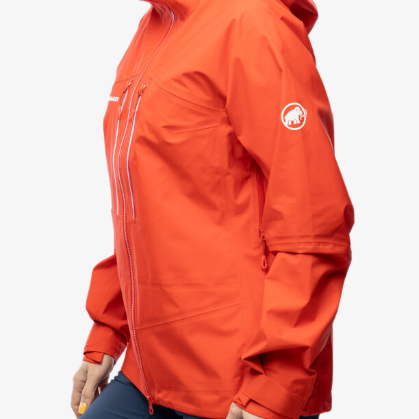 Cumpăra Geaca impermeabila femei Mammut Taiss HS Hooded Jacket - mammut red