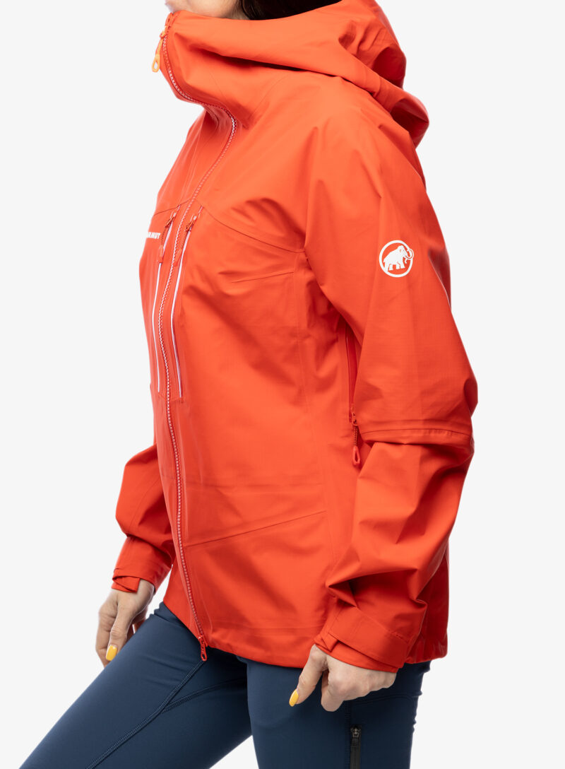 Cumpăra Geaca impermeabila femei Mammut Taiss HS Hooded Jacket - mammut red