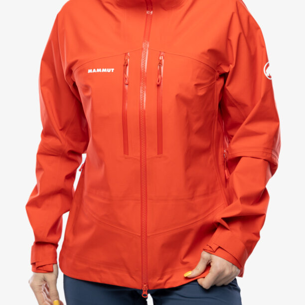 Geaca impermeabila femei Mammut Taiss HS Hooded Jacket - mammut red