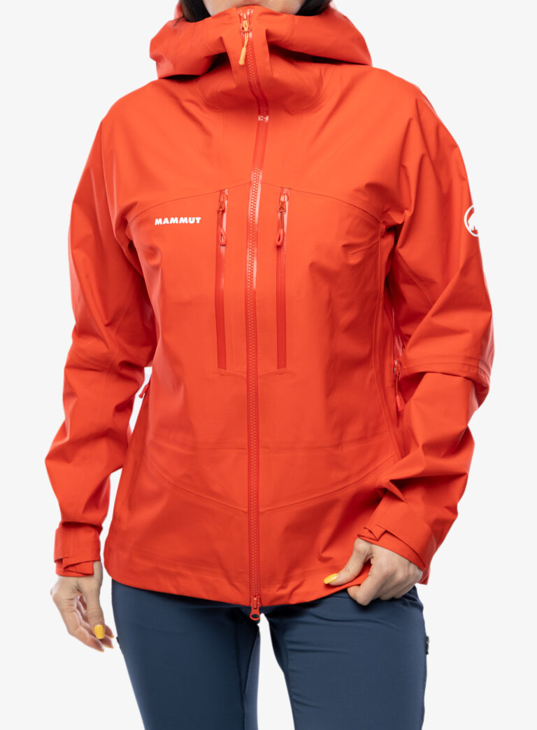 Geaca impermeabila femei Mammut Taiss HS Hooded Jacket - mammut red