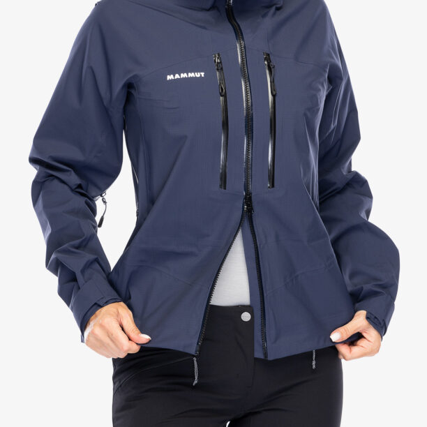 Cumpăra Geaca impermeabila femei Mammut Taiss HS Hooded Jacket - marine/black