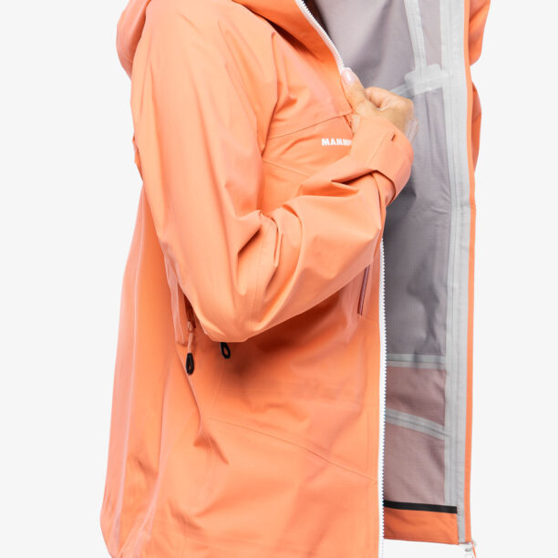 Preţ Geaca impermeabila femei Mammut Taiss HS Hooded Jacket - salmon