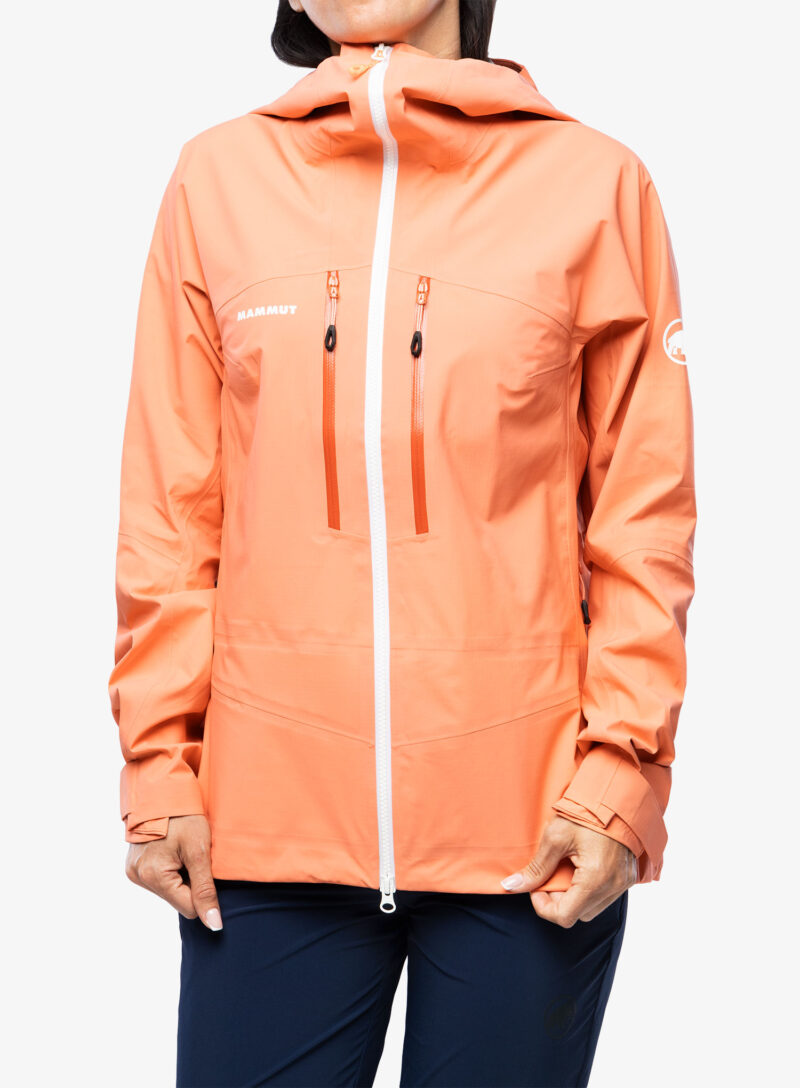 Geaca impermeabila femei Mammut Taiss HS Hooded Jacket - salmon