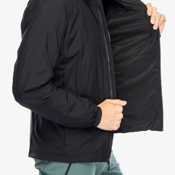 Original Geaca izolată Arcteryx Atom Hoody - black