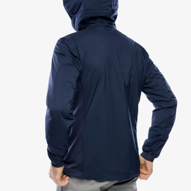 Original Geaca izolată Arcteryx Atom Hoody - black sapphire